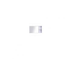 Kleankin Armadietto Pensile Bagno con Specchio, Bianco, 90x50x12cm