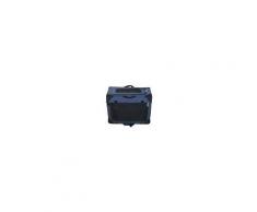 Pawhut Trasportino Pieghevole per Cani e Gatti Blu nero 60 × 42 × 42cm