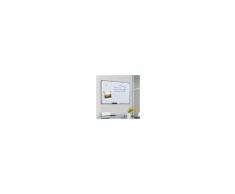Homcom Lavagna Magnetica da parete 90 x 60 cm con telaio in alluminio Bianco