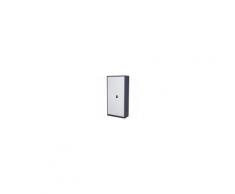 Homcom Armadio Portadocumenti da Ufficio in Acciaio Laminato, Bianco, 90x40x180cm