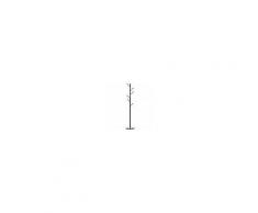 Homcom Appendiabiti Attaccapanni da Terra in Acciaio Nero 35x35x176 cm