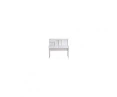 Homcom Scrivania con 5 Scomparti e 2 Cassetti per Ufficio Studio in Legno, Bianco, 120x60x115cm