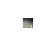 Due P Illuminazione Giada Lampada A Sospensione A 2 Luci In Vetro Soffiato Design Moderno D. 16 Cm