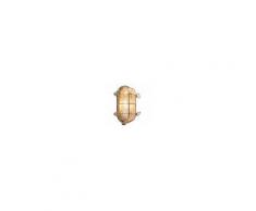 QAZQA Lampada da soffitto/parete 'Nautica O' rustica oro - adatta per LED / esterna, interna, bagno