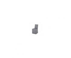 Maisons du Monde Fodera per sedia in lino lavato grigio