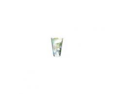Maisons du Monde Bicchiere da birra in vetro con stampe tropicali ENJOY TROPICAL
