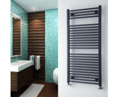 Loa Scaldasalviette Idraulico Antracite - Design Piatto - 815W - 1200 x 600 mm