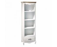 Mobile Libreria 4 Ripiani 1 Cassetto In Legno Adami Country