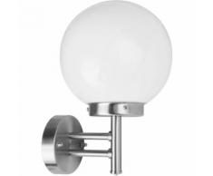 Applique a sfera da esterno in acciaio INOX, attacco lampada E27 per potenza massima 60W - I-WATTS