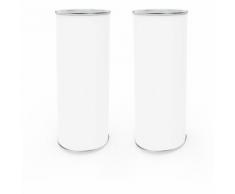2 × Cilindrico Lampada Notturna LED Luce Lampada da Comodino Ricaricabile a LED per Casa o Ufficio