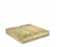 Sabbiera WICKEY Flippey 130x165cm Sabbionaia con panchine