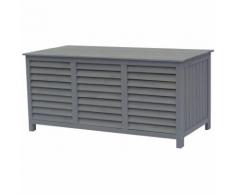 Cassapanca da giardino in legno Macao - 130 x 64 x 60 cm - Antracite