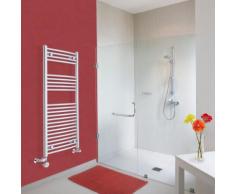 Radiatore Scaldasalviette Misto Curvo - Cromato - 1200mm x 500mm x 45mm - 448 Watt - Ischia