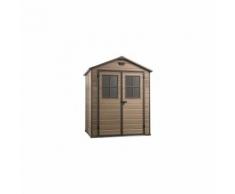 CASETTA IN WPC RESINA - LEGNO SCALA 6X8 DD KETER 186 X 237 X 220