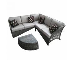 SET KEY WEST ALLUMINIO/SIMIL RATTAN DIVANO ANGOLARE
