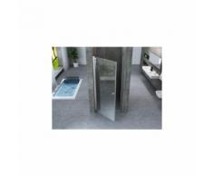 Porta doccia battente saloon interno esterno cristallo 8mm trasparente h195 PERLA Trasparente