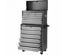 Carrello per strumenti PRO armadio acciaio 4 ruote 16 cassetti -GREENCUT