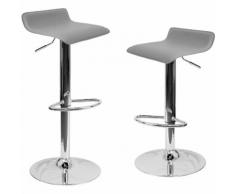 NAJIS - COPPIA Sgabelli Sgabello girevole imbottito ecopelle albergo cucina casa Girevole 360°