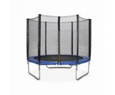 Tappeto elastico da giardino 250 cm colore blu con rete di protezione - Fino a 150kg |Alice's Garden