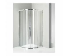 Box doccia semicircolare 90x90 cm trasparente
