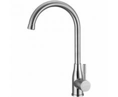 Miscelatore Cucina Rubinetto Canna Alta Lavello Monocomando Acciaio inox Miscelatori Acqua Fredda e
