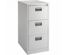 Schedario con 3 cassetti - archivio, arredo ufficio, cassettiera - grigio