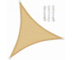 5 x 5 x 5m Tenda Parasole Vela Ombreggiante in HDPE Protezione Solare Protezione dai Raggi UV