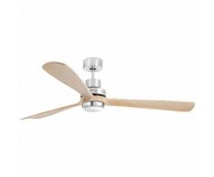 Ventilatori da soffitto LANTAU-G - Lame in legno di pino nickel opaco