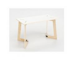 PlayWood Karya, Tavolo Scrivania 120x60 H 74 cm. Ideale per ufficio pranzo lavoro. Multistrato di