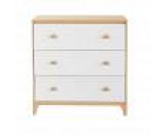 Maisons du Monde Cassettone a 3 cassetti bianco per bambini Moonlight