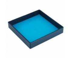 DUDU Svuotatasche in Pelle Colorato di Design da Ingresso Porta Oggetti con Scatola Regalo Blu