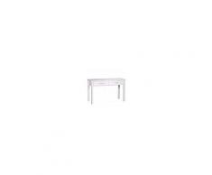 Sediadaufficio Scrivania da studio BERKLEY, con due ampi cassetti, design classico, cm 120x50, legno bianco
