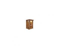 Sauna infrarossi 2 posti Aira 120 x 105 CM in Cedro Rosso