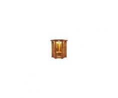 Sauna infrarossi 2/3 posti Aira 120 x 120 CM in Cedro Rosso Canadese
