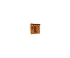 Sauna infrarossi 4/5 posti Aira CLUB 185 x 185 CM in Cedro Rosso Canadese