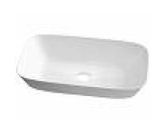 Azzurra Lavabo da appoggio o da incasso in ceramica 60x40 cm ceramica serie Prua