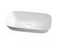 Azzurra Lavabo da appoggio o da incasso in ceramica 70x40 cm ceramica serie Prua