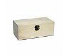 Cassettiera in legno portagioie 18 scomparti scatola gioielli cofanetto 63811