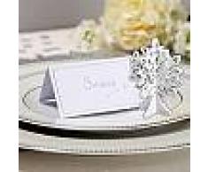 Segnaposto albero della vita 24 pz legno bianco shabby decorazione matrimonio