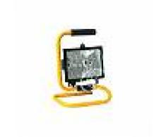 Faro proiettore alogeno portatile con supporto e manico lampada r7s 500w faretto 230v
