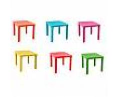 Tavolino in plastica colorato per bambini tavolo da gioco per cameretta giardino