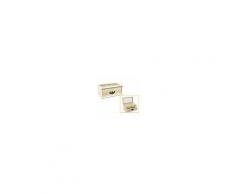 Vetrineinrete Scatola legno decoupage cofanetto portagioie minuterie bacheca con cassetto