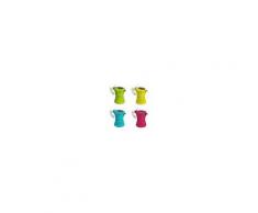 Caffettiera colorata moka 2 tazze macchina caffè alluminio con coperchio trasparente