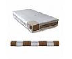 InMaterassi Materasso A Molle Insacchettate Indipendenti, 7 Zone Differenziate, Sfoderabile, Con Ioni D'argento - Mod. Rita 90 X 200 Cm (singolo) 1 Cuscino Memory