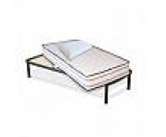 Kit Frida - Materasso Memory Alto 20 Cm + Rete A Doghe + Cuscini Memory Kit - 90x200 Cm Singolo + Rete + 1 Cuscino