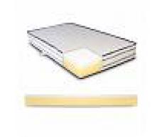 InMaterassi Materasso Memory Foam 5 Cm, Alto 20 Cm, Sfoderabile - Frida 90 X 200 Cm (singolo) 1 Cuscino Memory H13