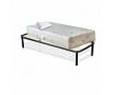InMaterassi Kit Relax - Materasso Memory Massaggiante + Rete A Doghe + Cuscini Memory Kit - 90x200 Cm Singolo + Rete + 1 Cuscino