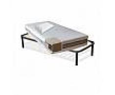 InMaterassi Kit Rita - Materasso A Molle Insacchettate + Rete A Doghe + Cuscini Memory Kit - 80x200 Cm Singolo + Rete + 1 Cuscino