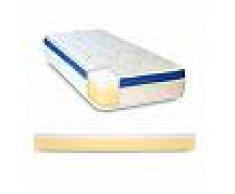 InMaterassi Materasso Memory Foam Alto 25 Cm Con Bayscent Neutralizer - Dolce Sonno 90 X 190 Cm (singolo) 1 Cuscino Memory H16
