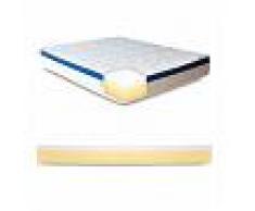 InMaterassi Materasso Memory Foam Alto 25 Cm Con Bayscent Neutralizer - Dolce Sonno 1 Cuscino Memory H13 200 X 200 (matrimoniale King Size)